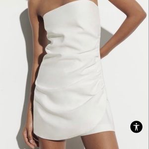 Zara White Romper Dress